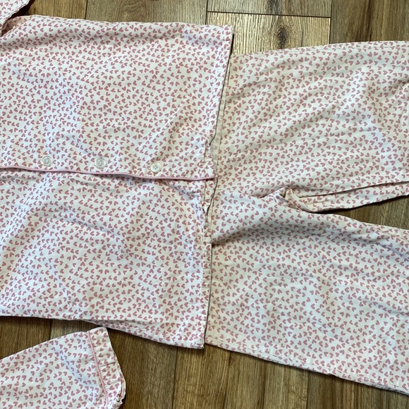 Petite Plum Girls Twill Cotton Heart pajama set - Picture 4 of 9